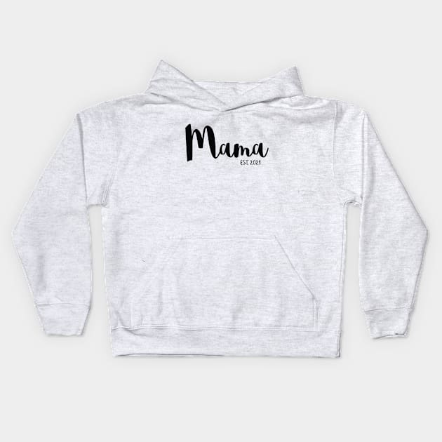 Mama Pregnancy Announcement Kids Hoodie by Bumblebee's Designs